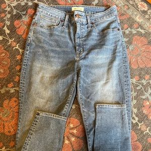 Blue Madewell High Rise Curvy Skinny Jeans